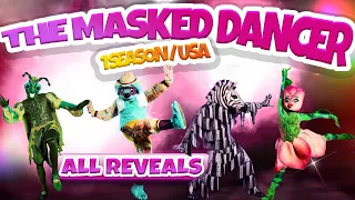 ALL REVEALS on The Masked Dancer USA/ Season 1