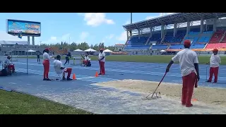 Long jump 6.67m