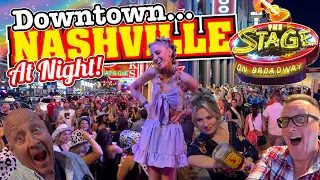 Downtown NASHVILLE at NIGHT - You've NEVER Seen ANYTHING Like this!