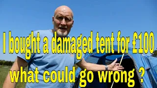 I bought a damaged inflatable  tent for £100  Go Outdoors