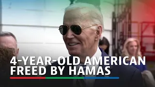 Biden recounts meeting with 4-year-old American hostage freed by Hamas | ABS CBN News