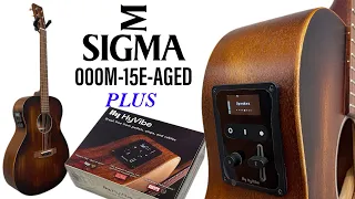 Sigma 000M-15E-AGED + Hyvibe Smart Acoustic System = Magic!
