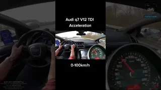 AUDI Q7 V12 TDI ACCELERATION 0-100🔥