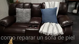 Como reparar un sillón o sofá de piel que se está pelando