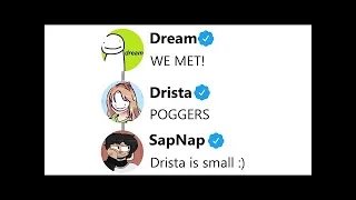 Dream & Drista MET Sapnap IN REAL LIFE