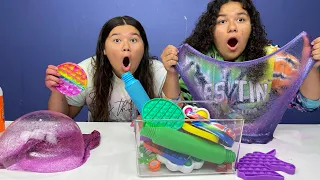 Our Fidgets Pick Our Slime Ingredients Challenge!!!