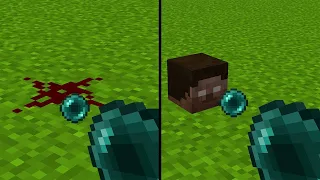 what's inside herobrine head ? what's inside redstone ?