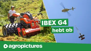 Motormäher Einsatz extrem: Mulchen im Hochgebirge mit IBEX G4 | Transport mit Helikopter