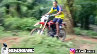 uji coba tenaga Honda crf 150L vs Yamaha wr 155🔥