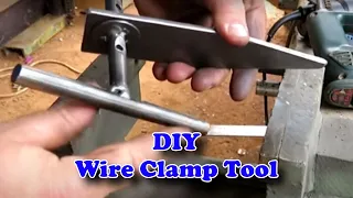 DIY simple wire clamp tool from scrap metal