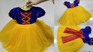 Princess snow white costume tutorial|| snow white dress ||