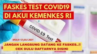 CARA CEK FASKES TEST COVID19 YANG DI AKUI KEMENKES RI DI SELURUH INDONESIA || LABORATORIUM PCR