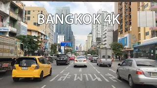 Bangkok 4K - Driving Downtown - Thailand