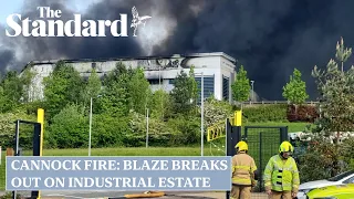 Cannock Fire LIVE: Huge plumes of smoke as blaze breaks out on industrial estate