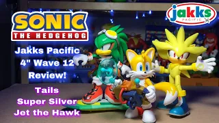 Jakks Sonic the Hedgehog Wave 12 Figure Review! (Jet, Super Silver, Tails!)