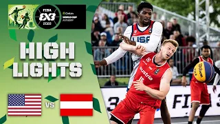 USA v Austria | Men | Highlights | Crelan FIBA 3x3 World Cup 2022