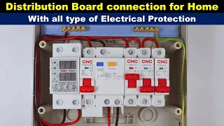 Main Distribution Board Connection with Voltage Protector and RCBO @TheElectricalGuy