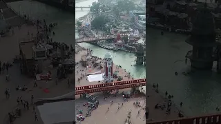 Amazing Drone View of Har ki Pauri Ganga River - Haridwar City ¦ Har Har Mahadev ¦ Jai Bholenath 🔱