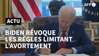 Etats-Unis: Biden révoque des règles limitant l'accès à l'avortement | AFP