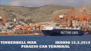 TINKERBELL MAR departure from Piraeus Car Terminal