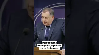 Dodik: Bosna i Hercegovina je podvala, ona ne funkcioniše #shorts