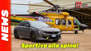 NEW PEUGEOT 508 SPORT ENGINEERED 2021 - FIRST TEST DRIVE IN PRATICA DI MARE