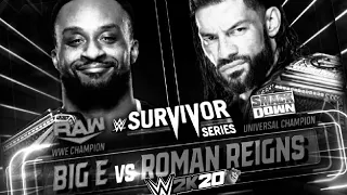 WWE October 22, 2021 - Roman Reigns vs Big E : Survivor Series 2021 - Champion vs Champion