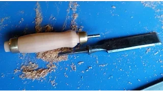 Как сделать ручку для стамески. Часть 1/2. How to make a chisel handle.