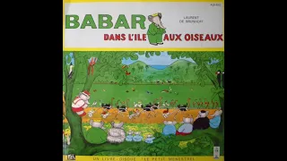 Livre-disque "Babar dans l'île aux oiseaux" (33 tours version intégrale)