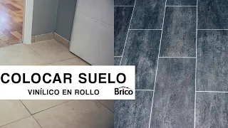 Cómo colocar SUELO VINÍLICO en rollo 🏚️ ¡Fácil, barato y para principiantes! 😉 Bricomania