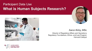 Participant Data: What is human subjects research?