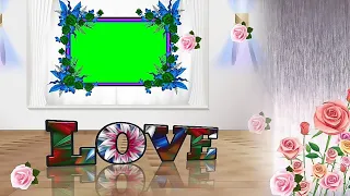 Wedding green screen Effects HD Video 85/ beautiful Love frame vfx designer wedding Green background