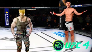 UFC4 Doo Ho Choi vs Guile Street Fighter EA Sports UFC 4 PS5