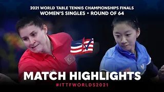 Sibel Altinkaya vs Amy Wang | 2021 World Table Tennis Championships Finals | WS | R64