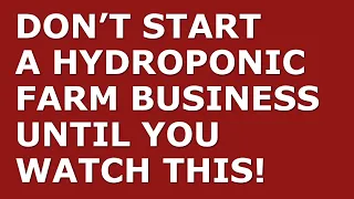 How to Start a Hydroponic Farm Business | Free Hydroponic Farm Business Plan Template Included