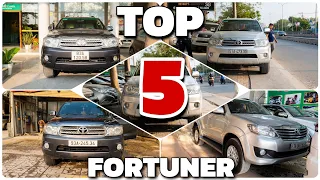 TOP 5 mẫu xe Toyota Fortuner 7 CHỖ bằng giá INNOVA loanh quanh 300 - 400tr