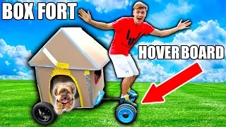 BOX FORT HOVERBOARD!!