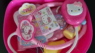 8 minutes Satisfying with Unboxing New Hello Kitty Doctor Set ASMR(no music)