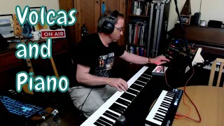 Improvised Synth/Piano jam with piano and volcas