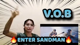 MENGGUNCANG PANGGUNG!!! | REACTION V.O.B - Enter Sandman (Metallica Cover) | @putridivaamanda2525
