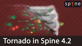 Tornado VFX in Spine using Physics Constraints