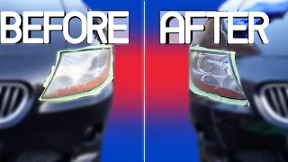 Old Headlight restoration - Do it Yourself Cheap !