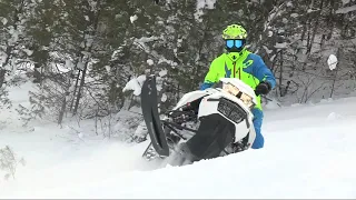 Snowmobiling in Munising Michigan