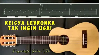 Keisya levronka Tak ingin usai fingerstyle guitar chord tab tutorial slow