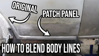 How To Blend Patch Panels Into Factory Body Lines - 1930 Ford Model A