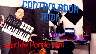 REVIEW Teclado Controlador midi Worlde Panda Mini PT BR + MOTIVOS PARA COMPRAR *O*