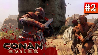 KILIÇ KALKAN VE OK ! Conan Exiles Türkçe Bölüm 2 [ Multiplayer ]