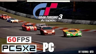 PS2 Gran Turismo 3 on PC PCSX2 emu 60fps 1440p 16:9 (2001) GT3 HD