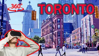 Watch Every Corner! Excellent Experience 360 VR Toronto Street Driving!