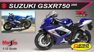 EP192. SUZUKI GSXR750 (2006) MAISTO 1:12 SCALE MINIATURE MODEL